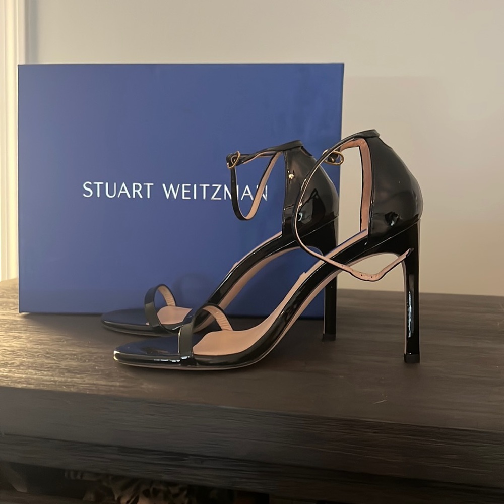 Never worn black patent leather shoes.